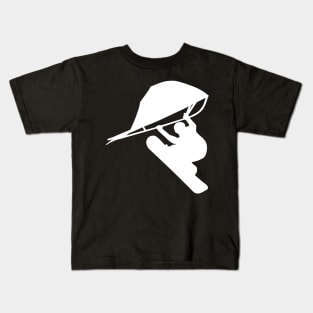 Snowboarder with kitewing Kids T-Shirt